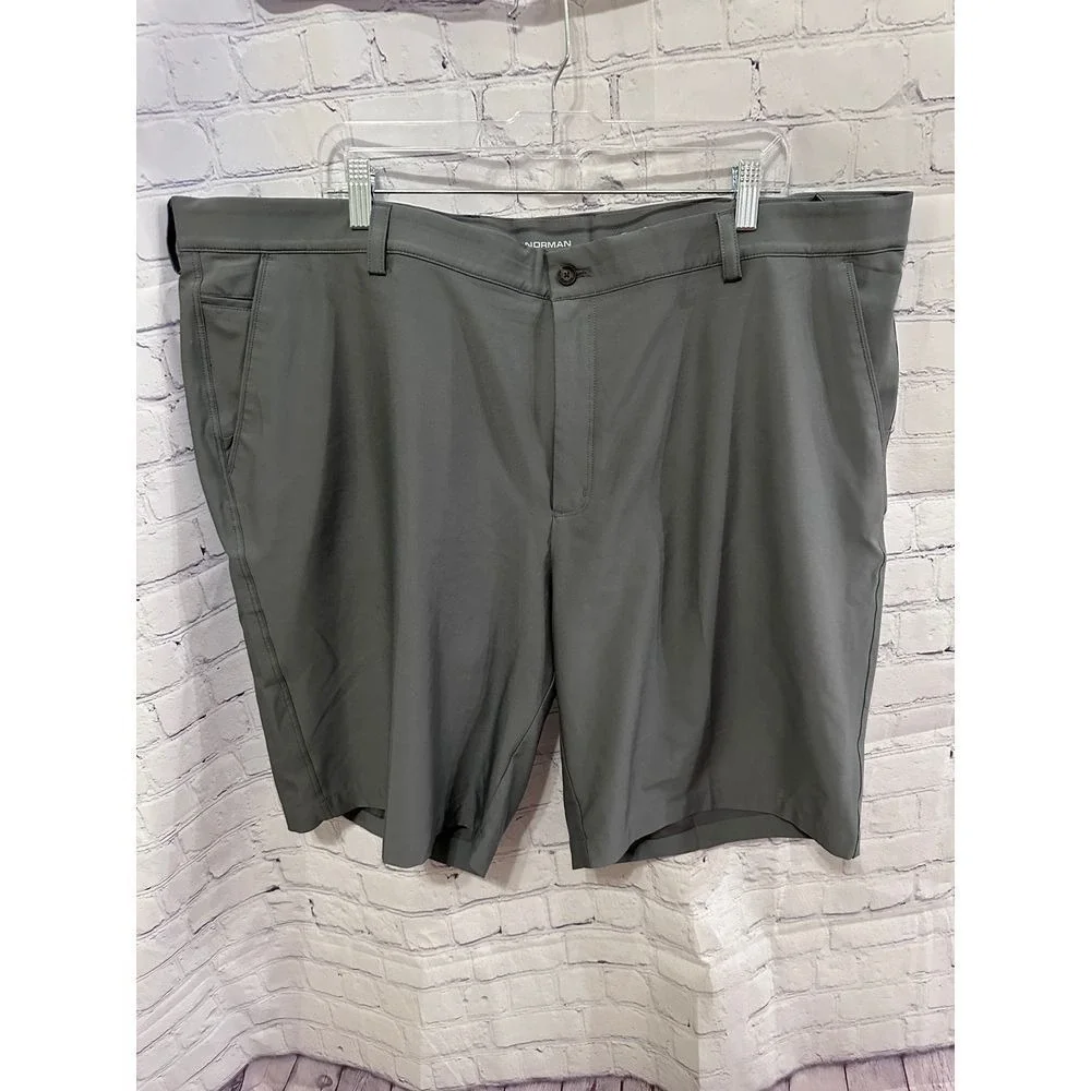 Greg Norman ML75 Microlux Gray Golf Shorts Mens 44 Play Dry Stretch Performance
